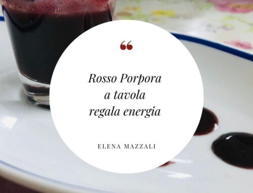 Rosso Porpora a tavola regala energia